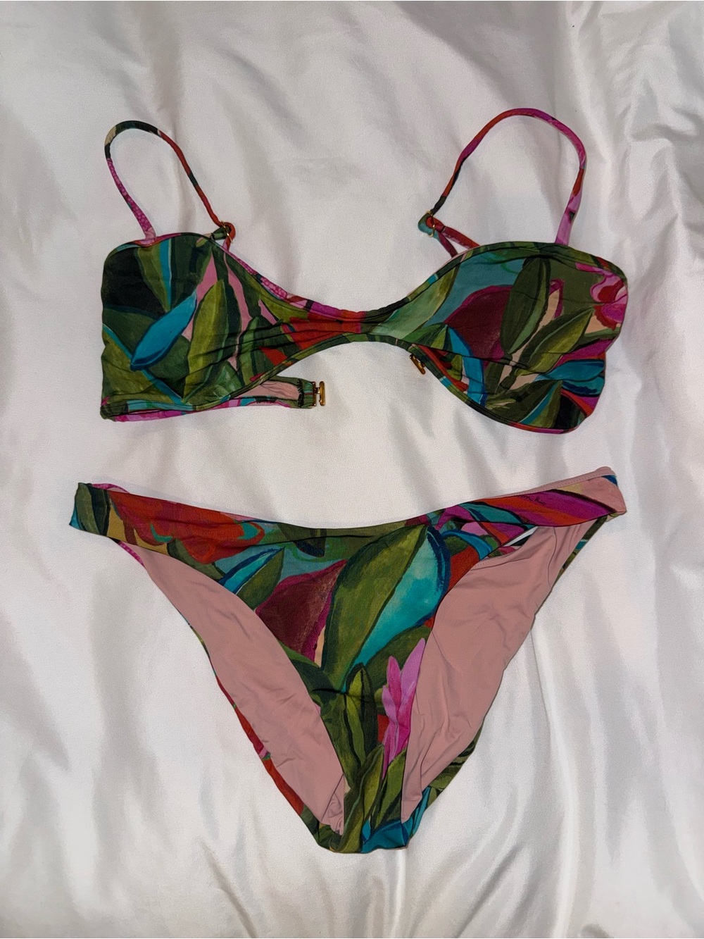 Farm Rio Jardín de Reve bandeau bikini - Picture 3 of 8